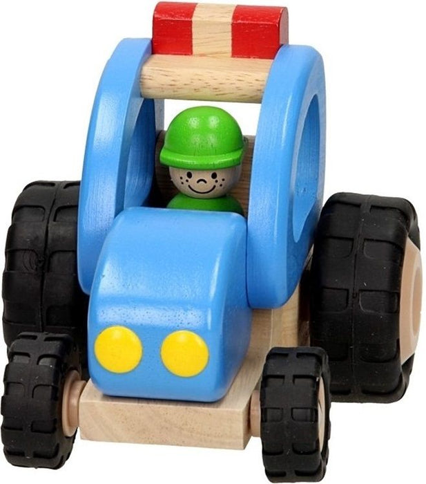 Дървена играчка Goki - Трактор