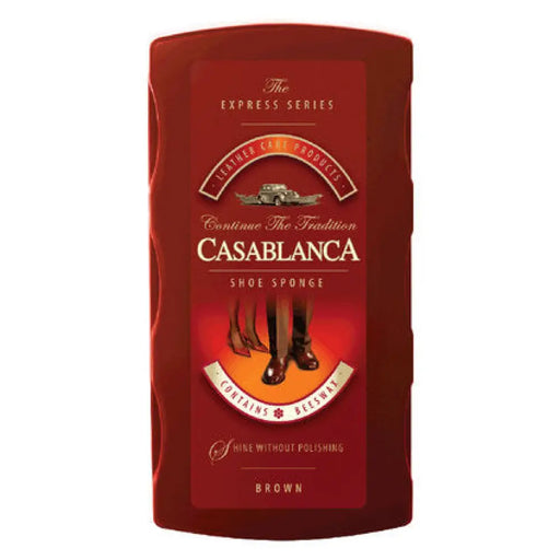 ГОЛЯМА ПОЛИРАЩА ГЪБА КАФЯВА ЗА ОБУВКИ CASABLANCA