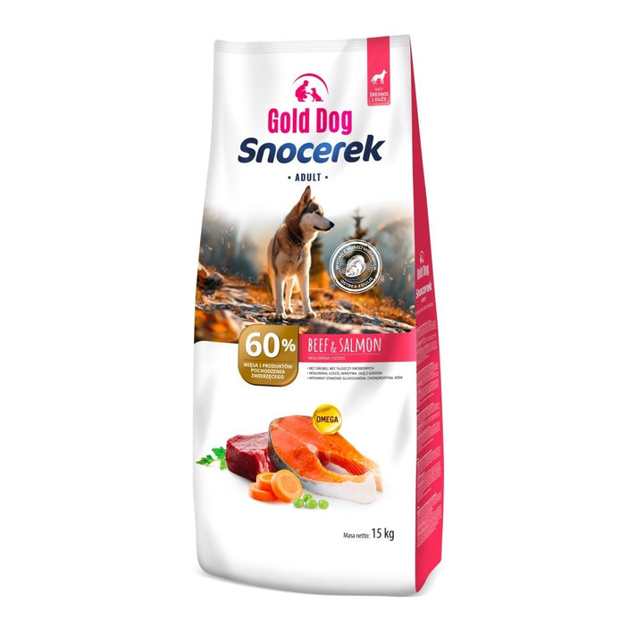 GOLD DOG Snocerek за големи породи кучета - суха храна - 15 кг