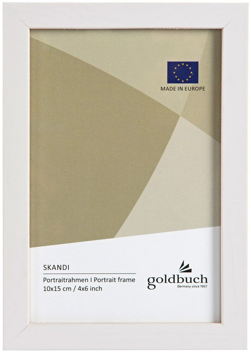 Дървена рамка за снимки Goldbuch Skandi - Бяла, 10 x 15 cm