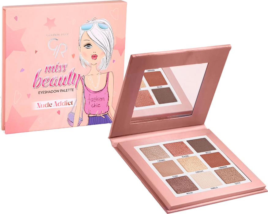 Палитра сенки miss beauty nude addict, 11,7 g