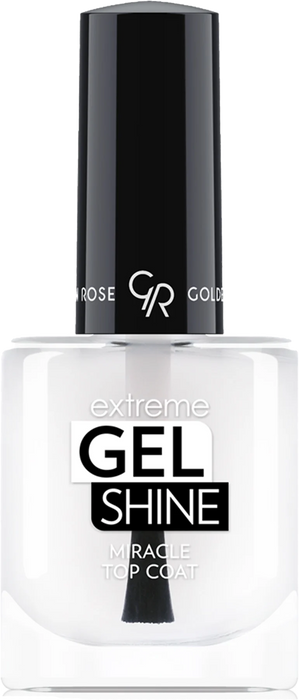 Топ лак Extreme Gel Shine miracle top coal, 10,2 ml