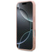 Голям 4G калъф Guess Fixed Glitter за iPhone 17 Pro - розов