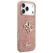 Голям 4G калъф Guess Fixed Glitter за iPhone 17 Pro Max