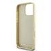 Голям 4G калъф Guess Fixed Glitter за iPhone 16 Pro - златен
