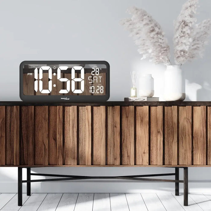 Голям дигитален часовник Стенен монтаж Свободно стоящ