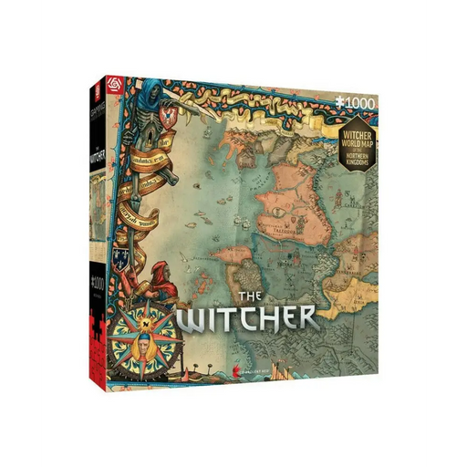 Good Loot The Witcher: Northern Kingdom Map Jigsaw пъзел