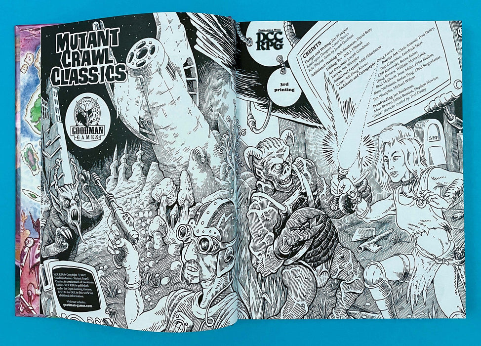 Ролева игра Mutant Crawl Classics RPG: Core Rulebook (Hardcover)