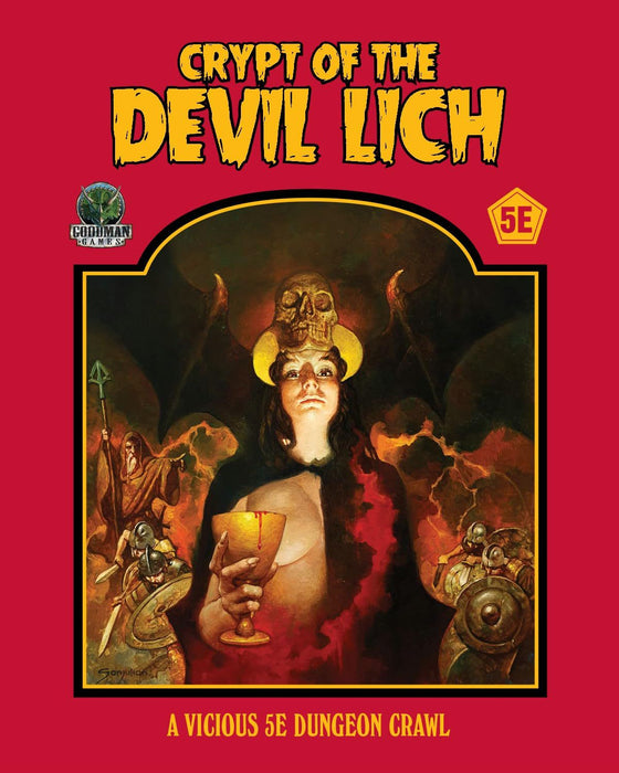Допълнение за ролева игра Dungeon Crawl Classics: The Crypt of the Devil Lich (5e Edition)