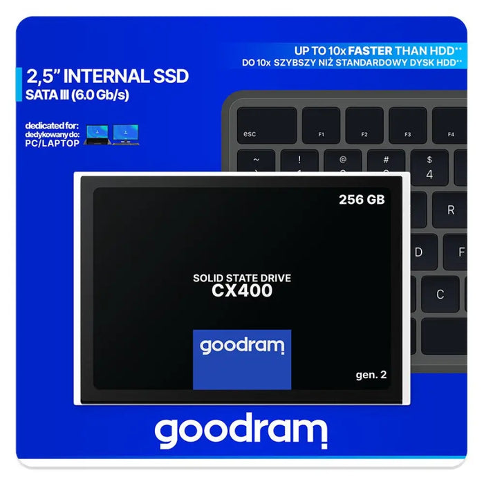 Goodram CX400 gen.2 2.5’’ 256 GB Serial ATA III 3D TLC NAND