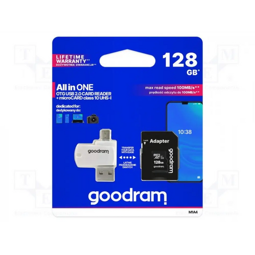 Goodram M1A4-1280R12 карта с памет 128 GB MicroSDHC Class