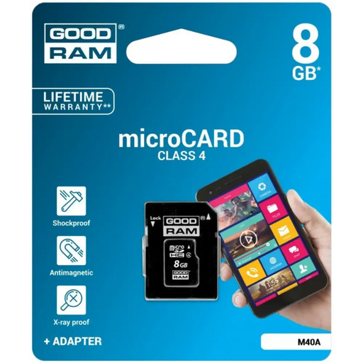 Goodram M40A 8 GB MicroSDHC UHS-I Class 4