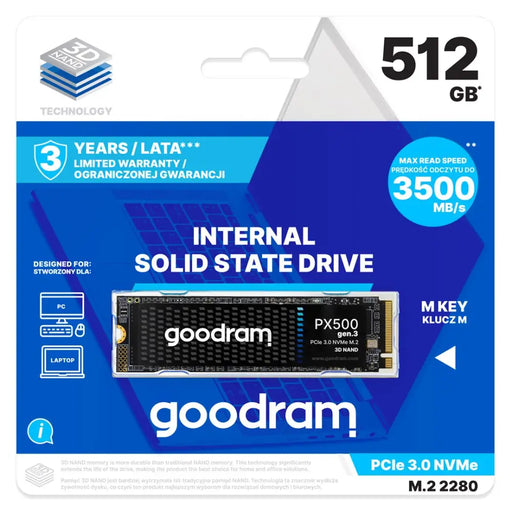 Goodram PX500 GEN.3 SSDPR-PX500-512-80-G3 вътрешно