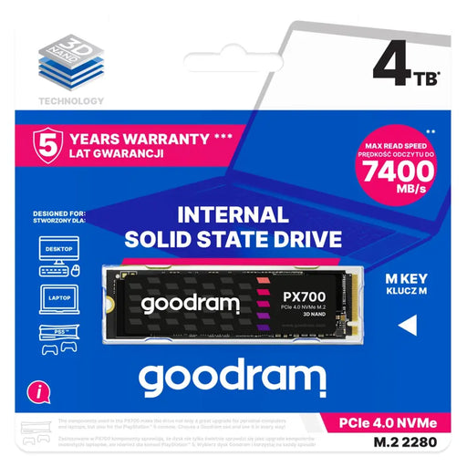 Goodram PX700 SSD SSDPR-PX700-04T-80 вътрешен твърд диск