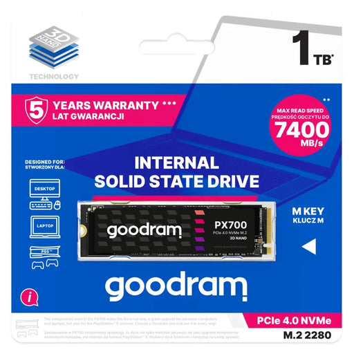 Goodram PX700 SSD SSDPR-PX700-01T-80 вътрешно твърдотелно