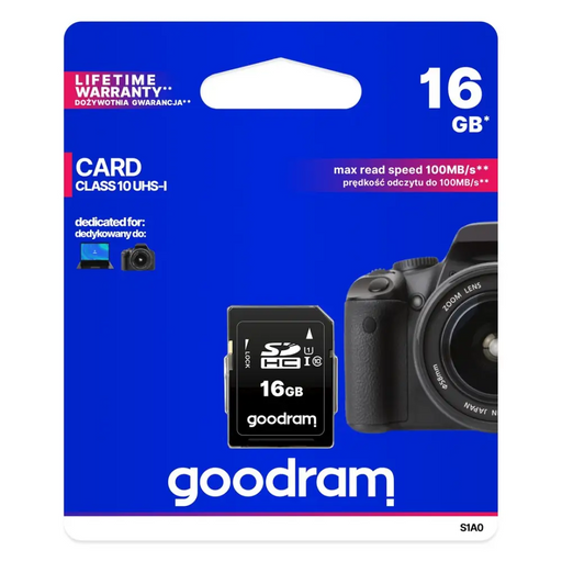GOODRAM SDHC 16GB CL10 UHS-I