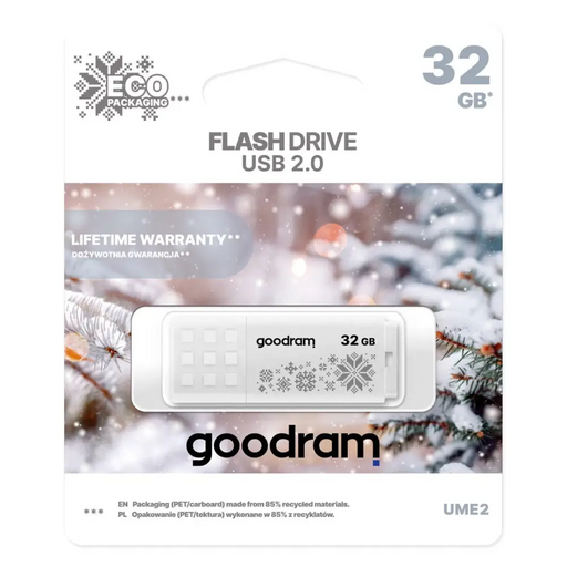 Goodram UME2 Winter USB 32GB Pendrive - Бял