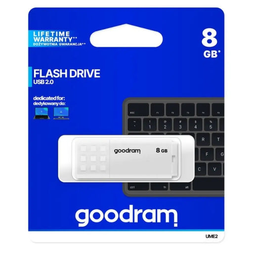 Goodram USB флашка UME2 8 GB USB Type-A 2.0 Бяла