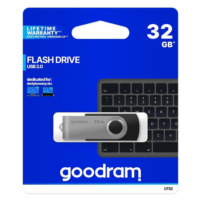 Goodram UTS2 USB флаш устройство 32 GB USB Type-A 2.0 Черно