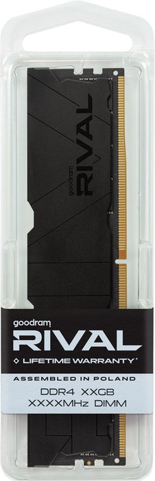Модул памет Goodram *DDR4 Rival Deep Black 16GB(1*16)/3600 CL18 1 x 16 GB 3600 MT/s 288-пинов DIMM