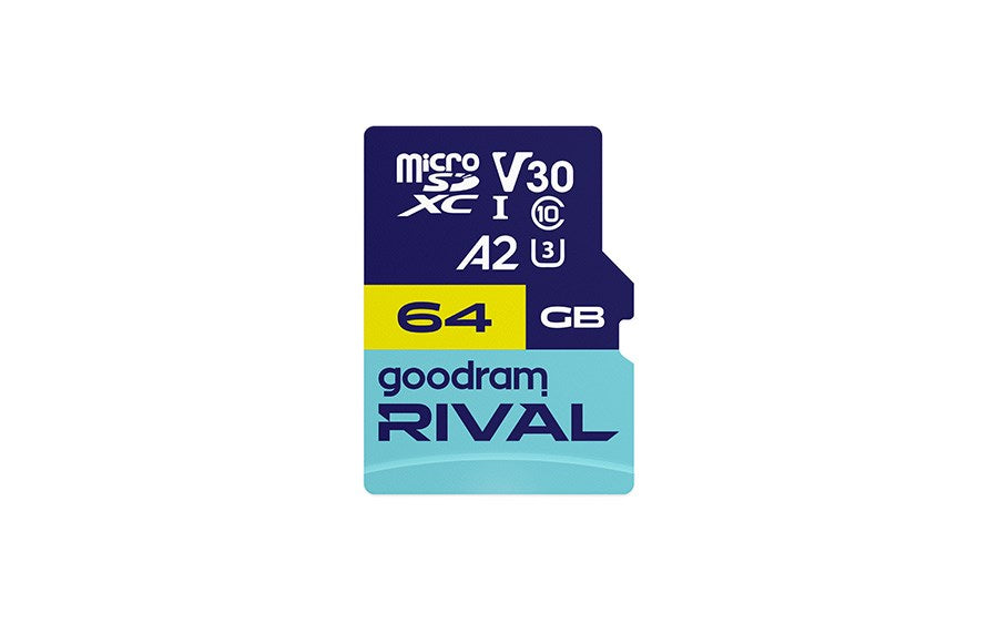 GOODRAM RIVAL M2AA 64 GB MicroSDXC V30 A2 UHS-I U3 + адаптер (GGSM2AA-0640R12)