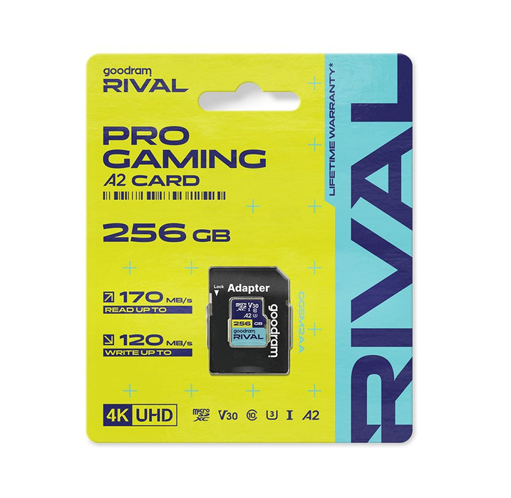 GOODRAM RIVAL M2AA 256 GB MicroSDXC V30 A2 UHS-I U3 + адаптер (GGSM2AA-2560R12)