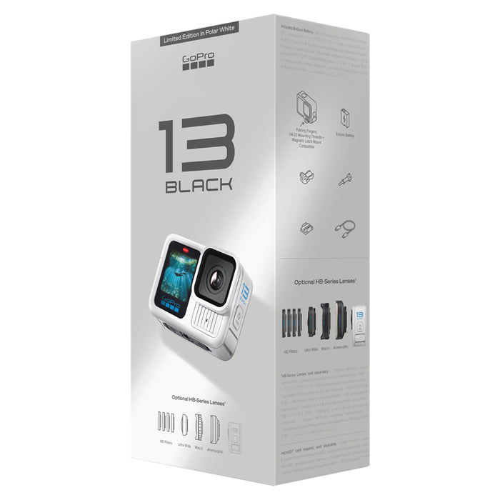 Екшън камера GOPRO HERO13 POLAR WHITE CHDHX-132RW WI-FI, GPS