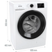 Gorenje G400 Свободностояща пералня 8 кг 1400 об./мин