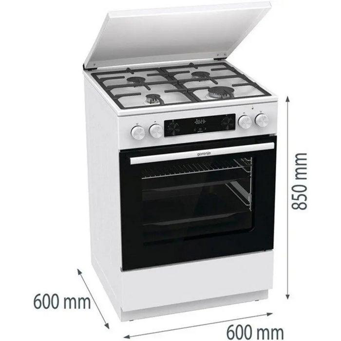 Gorenje GKS6C71WF Свободностояща готварска печка с фурна