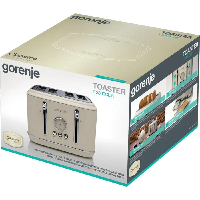 Gorenje T2300CLIN 7 4 парчета 1150 W Бежово