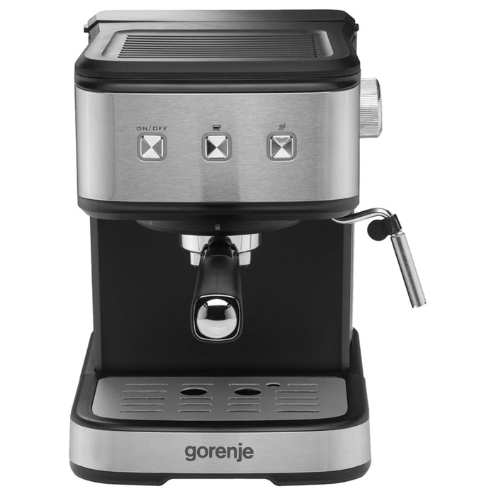 Кафемашина GORENJE ESCM12MBK 1500.00 ml, 15.00 bar, ЧЕРЕН/СИВ