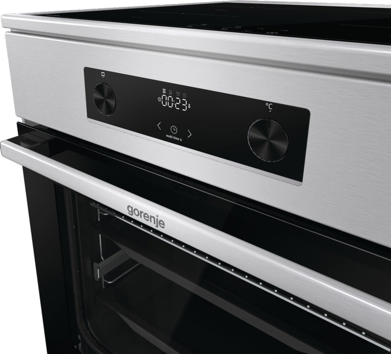 Готварска печка Gorenje GEIT6C60XPG, свободностояща, индукционна котлона с зона A
