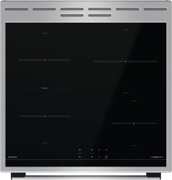 Готварска печка Gorenje GEIT6C60XPG, свободностояща, индукционна котлона с зона A