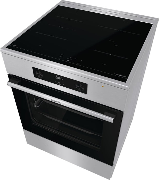Готварска печка Gorenje GEIT6C60XPG, свободностояща, индукционна котлона с зона A