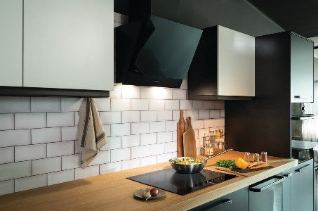 Gorenje WHI6SYB Стенен умивател Черен 650 м³/ч