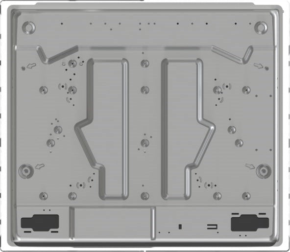 Вграден кухненски робот Gorenje GTW642SYW, газ, бял, 60 см, 4 зони