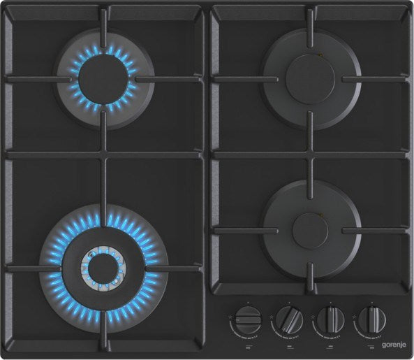 Котлон Gorenje GTW641EB Черен Вграден 60 см Газ 4 зони