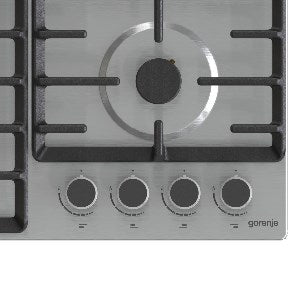 Gorenje G642ABX котлон Неръждаема стомана Вграден 60 см Газ 4 зона(и)