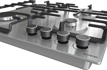 Gorenje G642ABX котлон Неръждаема стомана Вграден 60 см Газ 4 зона(и)