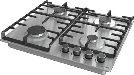 Gorenje G642ABX котлон Неръждаема стомана Вграден 60 см Газ 4 зона(и)