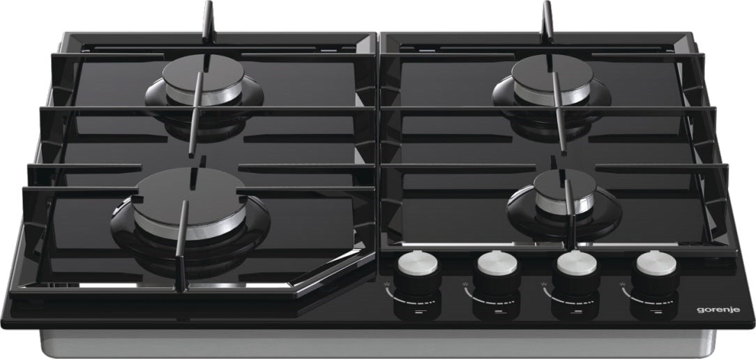 Gorenje GT641KB котлон Черен Вграден 60 см Газ 4 зона(и)