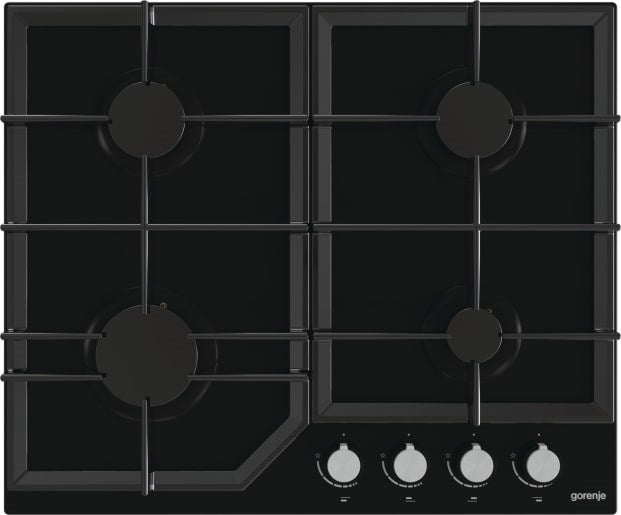 Gorenje GT641KB котлон Черен Вграден 60 см Газ 4 зона(и)