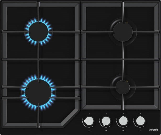 Gorenje GT641KB котлон Черен Вграден 60 см Газ 4 зона(и)