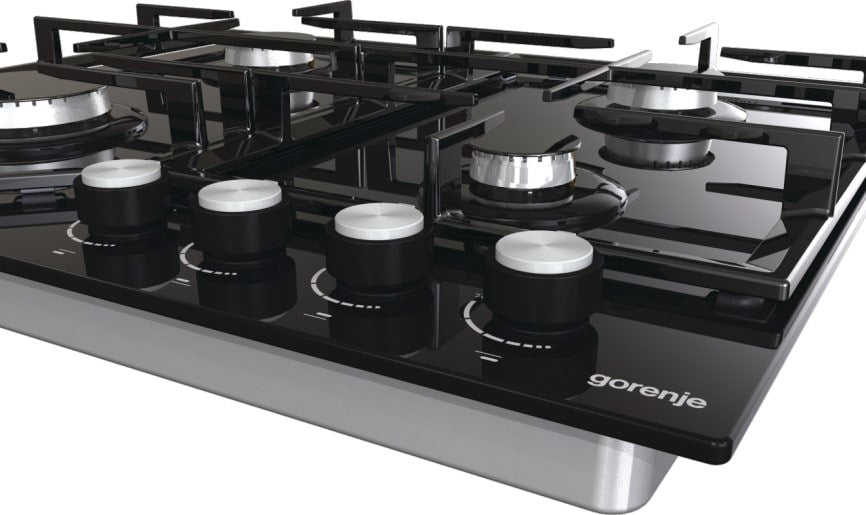 Gorenje GT641KB котлон Черен Вграден 60 см Газ 4 зона(и)