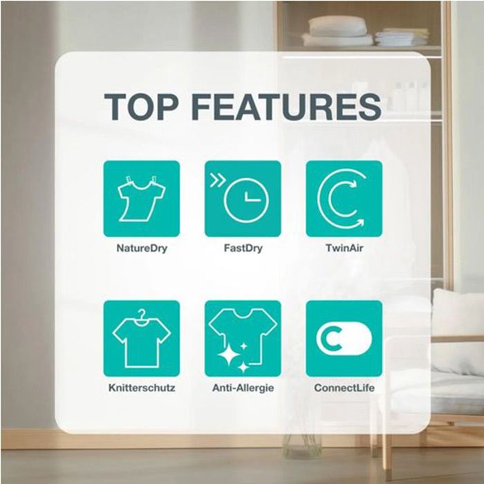 Сушилня GORENJE DG48C, 8 кг, Термопомпа, Wi-Fi