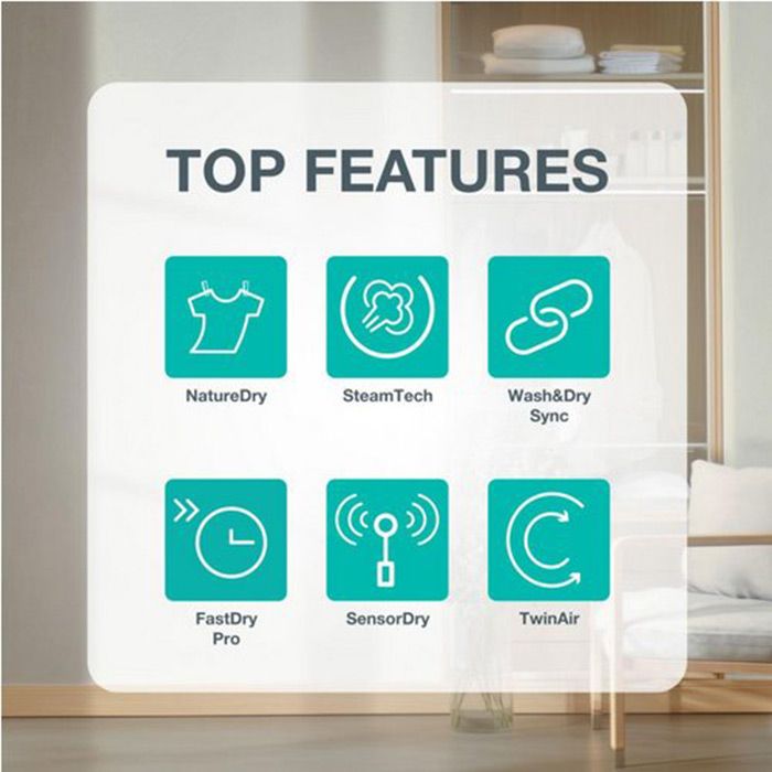 Сушилня GORENJE DG69CPS, 9 кг, Термопомпа, Wi-Fi