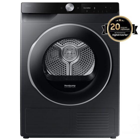 Сушилня SAMSUNG DV90DG6845LBU4, 9 кг, AI Dry+, Black