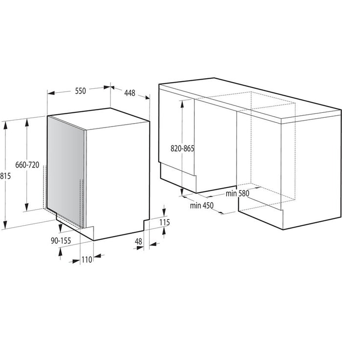 Съдомиялна за вграждане GORENJE GV520E10