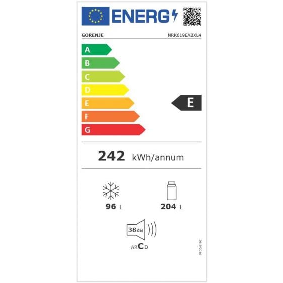 Хладилник с фризер GORENJE NRK619EABXL4