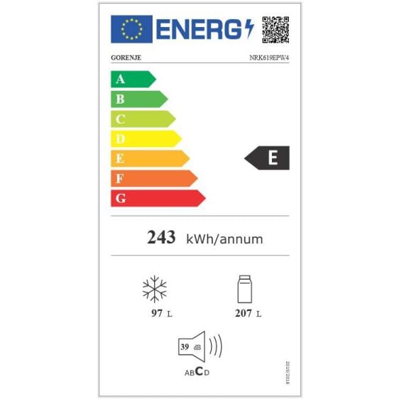Хладилник с фризер GORENJE NRK619EPW4